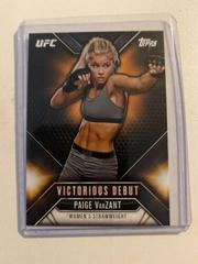 Paige VanZant Ufc Cards 2015 Topps UFC Chronicles Victorious Debut Prices