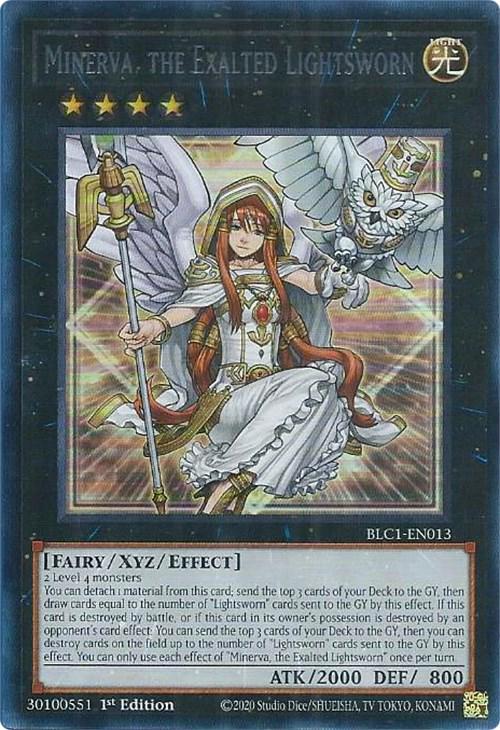 Minerva, the Exalted Lightsworn [1st Edition] BLC1-EN013 YuGiOh Battles of Legend: Chapter 1