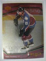 Peter Forsberg #17 Hockey Cards 2000 Upper Deck Black Diamond Prices