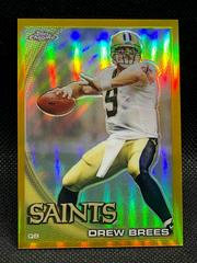 Drew Brees [Gold Refractor] #C220 Football Cards 2010 Topps Chrome Prices