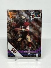 Joe Montana [50 Stripe] Football Cards 1992 Wild Card Stat Smashers Prices