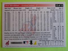 REVERSE | Orel Hershiser Baseball Cards 1997 Score Team Collection
