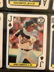 Jose Canseco [Jack of Spades] Baseball Cards 1992 U.S. Playing Card All Stars Prices