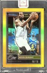 Kevin Durant [Gold] Basketball Cards 2020 Panini One and One Prices