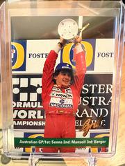 Australian GP/1st: Senna 2nd: Mansell 3rd: Berger #115 Racing Cards 1992 Grid F1 Prices