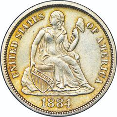 1884 Coins Seated Liberty Dime Prices