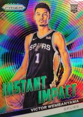 Victor Wembanyama [Green] #3 Basketball Cards 2023 Panini Prizm Instant Impact Prices