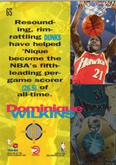 Back Of Card | Dominique Wilkins Basketball Cards 1993 Stadium Club