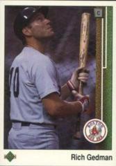 Rich Gedman #368 Baseball Cards 1989 Upper Deck Prices