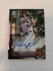 Andrew Pintar [Black] Baseball Cards 2022 Bowman Draft Chrome Autographs Prices