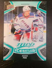 Adam Fox [Ice Battles] #190 Hockey Cards 2021 Upper Deck MVP Prices