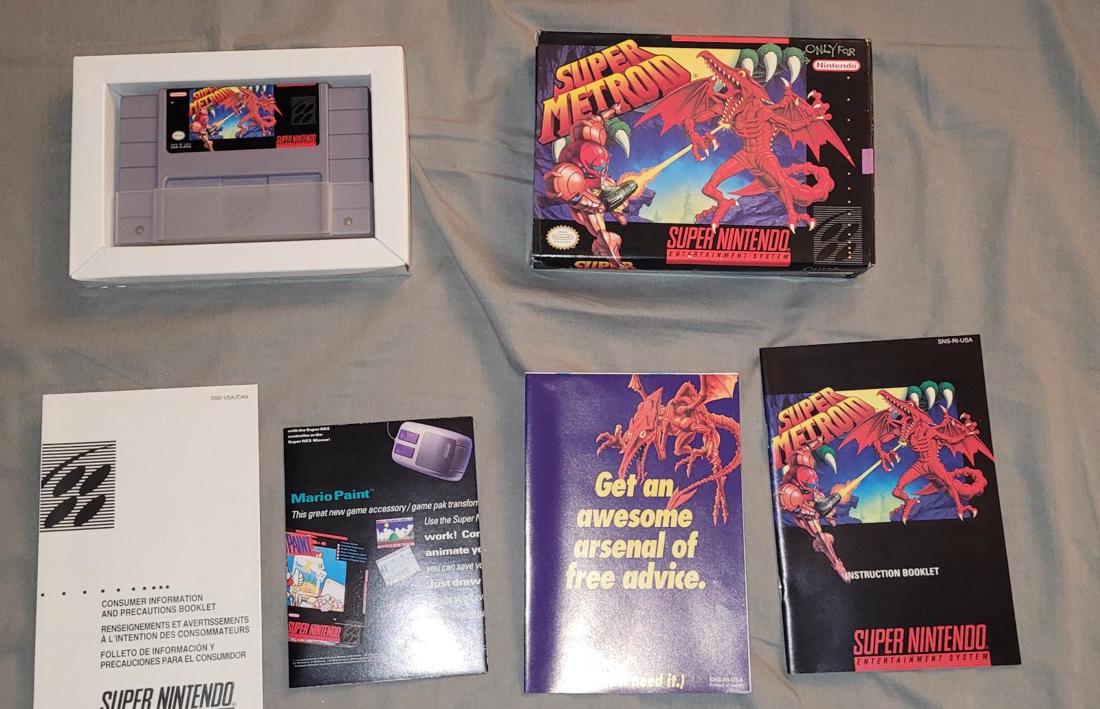 Super Metroid | Item, Box, and Manual | Super Nintendo