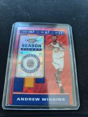 Andrew Wiggins [Red Wave] #36 Basketball Cards 2019 Panini Contenders Optic Prices