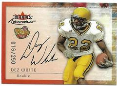 Dez White [Silver] Football Cards 2000 Fleer Autographics Prices