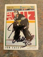 Jon Casey #112 Hockey Cards 1991 O-Pee-Chee Premier Prices