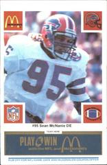Sean McNanie #95 Football Cards 1986 McDonald's Bills Prices