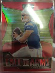 Justin Herbert [Red] #CA-JHE Football Cards 2021 Panini Playoff Call to Arms Prices