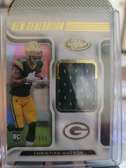 Christian Watson #NGJ-CW Football Cards 2022 Panini Certified New Generation Jerseys Mirror Prices
