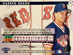 Rear | Darren Bragg Baseball Cards 1998 Fleer Tradition