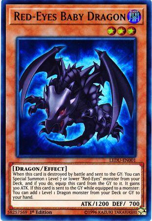 Red-Eyes Baby Dragon LEDU-EN001 YuGiOh Legendary Duelists