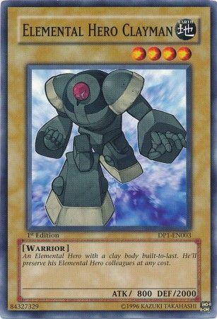 Elemental HERO Clayman  [1st Edition] DP1-EN003 YuGiOh Duelist Pack: Jaden Yuki