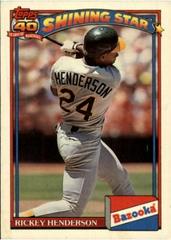 Rickey Henderson Baseball Cards 1991 Bazooka Prices