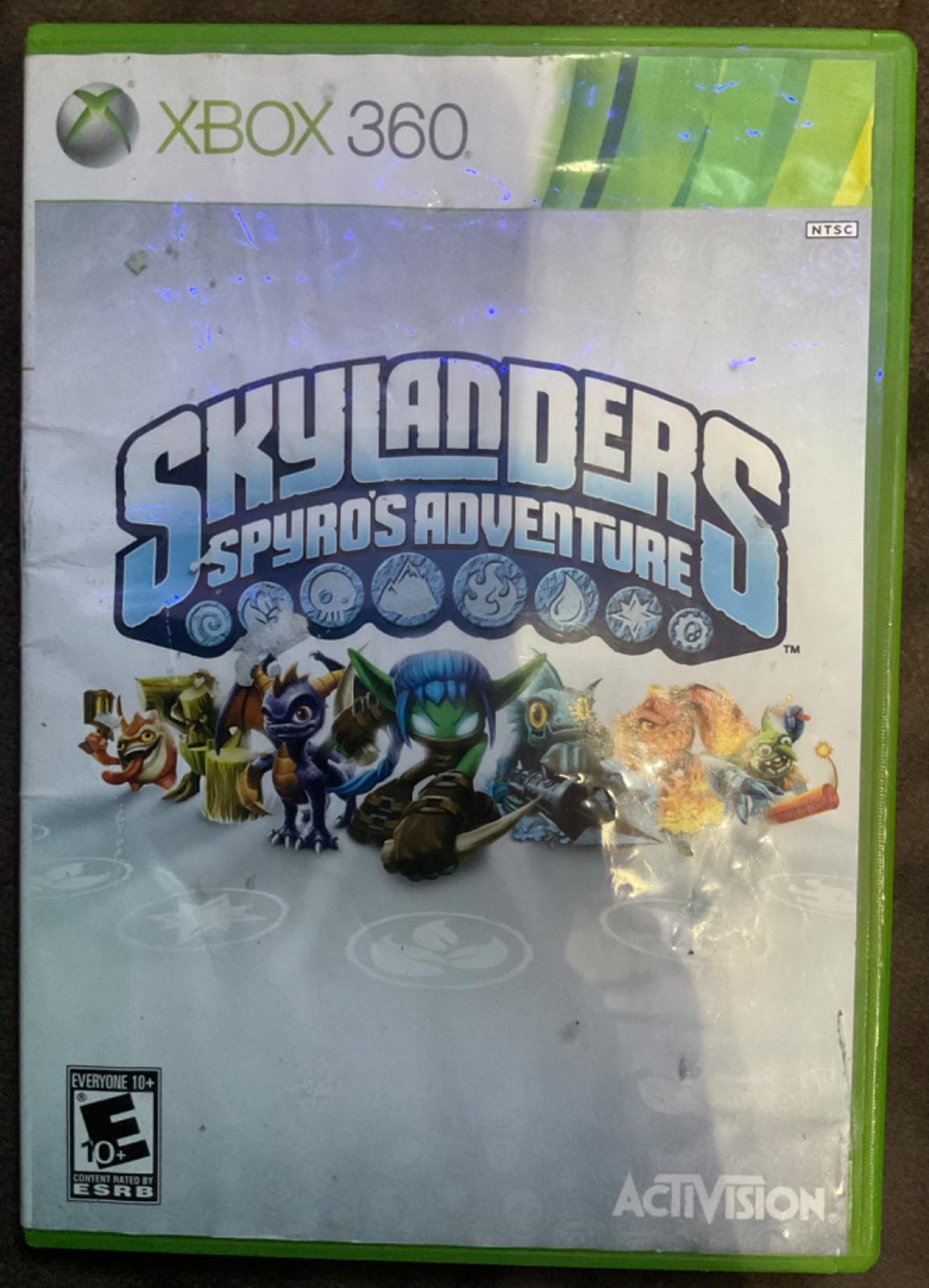 1/2 Skylanders Spyro's Adventure
  I sincerely cannot remember if this is my childhood copy or if it was from The Lot. I feel like I rememebr playing it on the wii or wiiU?? But I just can't remember & I forgot what all actually came in the lot. I think it probably Is from it but ...how can i know 4 sure