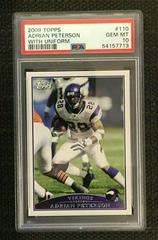 Adrian Peterson [With Uniform] #110 Football Cards 2009 Topps Prices