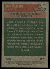 Back | Jaws Released Baseball Cards 2024 Topps Heritage News Flashback