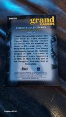Back  | Christy Mathewson Baseball Cards 2024 Topps Grand Gamers