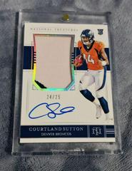 Courtland Sutton [Holo Silver] #186 Football Cards 2018 National Treasures Patch Autograph Prices