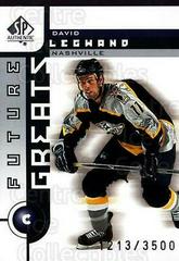 David Legwand Hockey Cards 2001 SP Authentic Prices