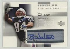 Ben Watson #FS-BE Football Cards 2004 Upper Deck Finite Signatures Prices