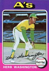Herb Washington Baseball Cards 1975 Topps Prices