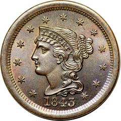 1843 [PROOF] Coins Braided Hair Penny Prices