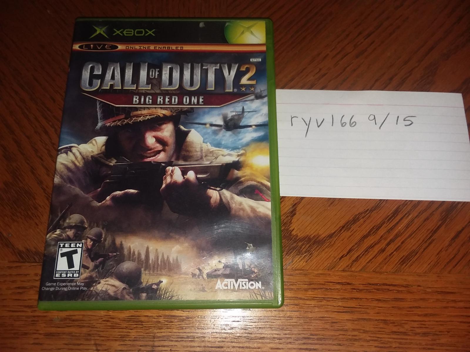 Call of Duty 2 Big Red One Item, Box, and Manual Xbox