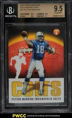 Peyton Manning [Gold Refractor] #45 Football Cards 2003 Topps Pristine Prices