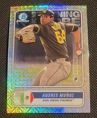 Andres Munoz [Mega Box Mojo] #STG-AM Baseball Cards 2020 Bowman Chrome Spanning the Globe Prices