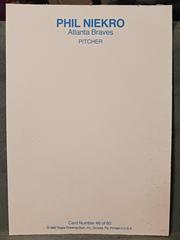 Pic | Phil Niekro [White Back] Baseball Cards 1980 Topps Superstar 5x7 Photos