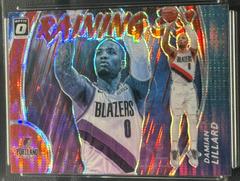 Damian Lillard [Red Pulsar] #7 Basketball Cards 2020 Panini Donruss Optic Raining 3s Prices
