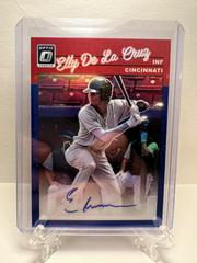 Elly De La Cruz [Blue] #1990-EC Baseball Cards 2023 Panini Donruss Optic Retro 1990 Signatures Prices