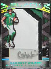 Garrett Wilson [Silver] Football Cards 2022 Panini Black Sizeable Signatures Rookie Jersey Prices