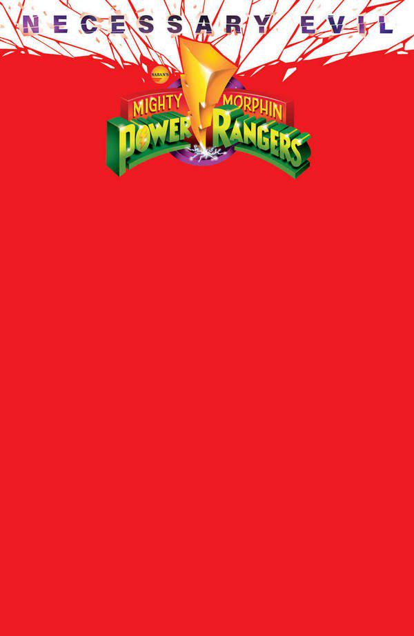 Mighty Morphin Power Rangers [OASAS Red Blank] #50 (2020) Comic Books Mighty Morphin Power Rangers