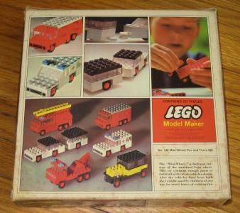 Mini-Wheel Car and Truck Set #348 LEGO Samsonite