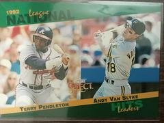 Terry Pendleton, Andy Van Slyke #10 Baseball Cards 1993 Score Select Stat Leaders Prices