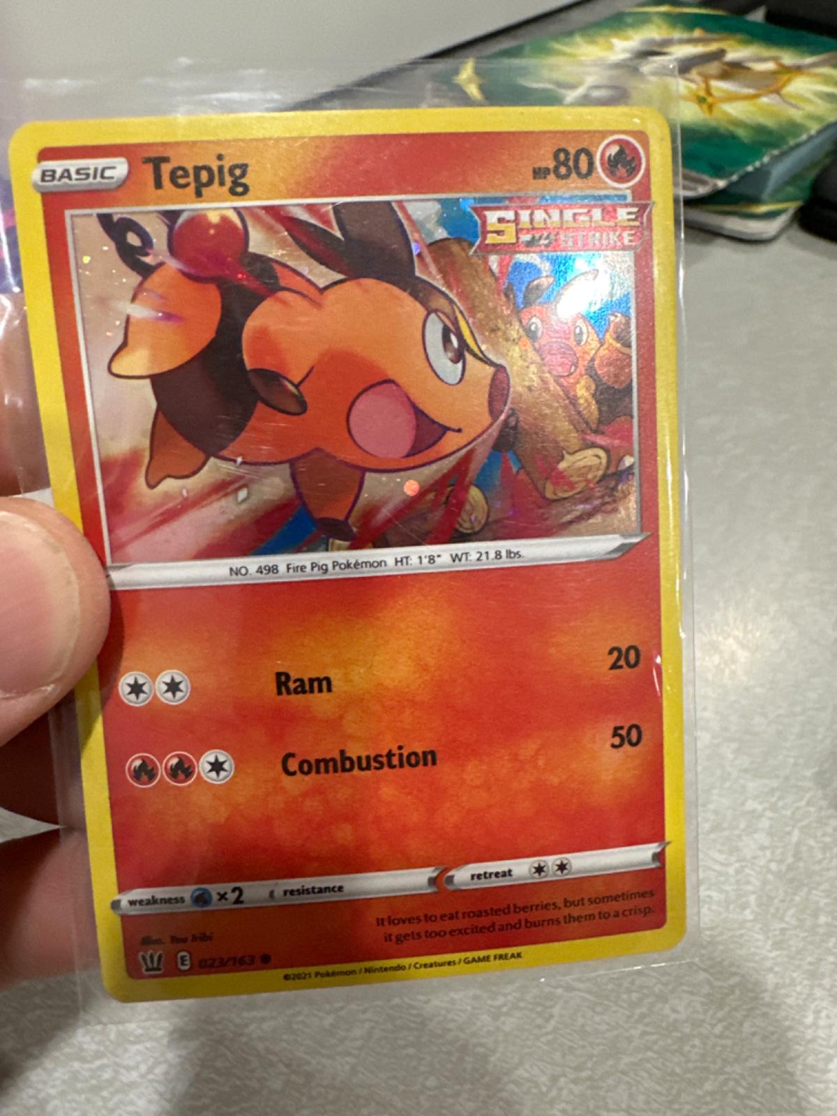 Tepig [Cosmos Holo] #23 Pokemon Battle Styles