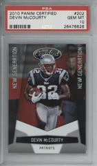 Devin McCourty Football Cards 2010 Panini Certified Prices