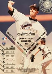 Rear | Andy Ashby Baseball Cards 1995 Leaf