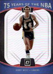 Jerry West #40 Basketball Cards 2021 Panini Prizm 75 Years of NBA Optic Prices