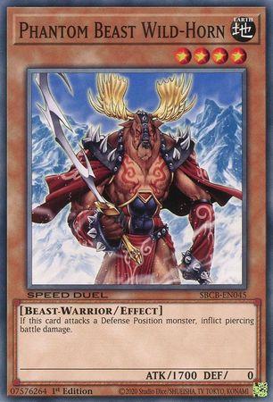 Phantom Beast Wild-Horn SBCB-EN045 YuGiOh Speed Duel: Battle City Box